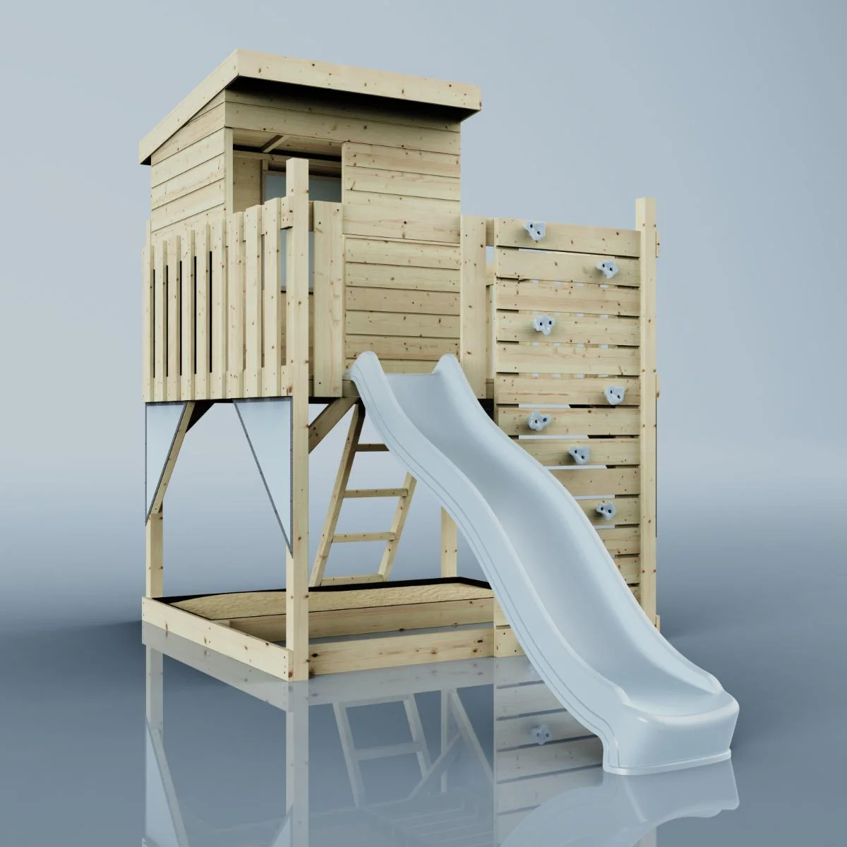 Cabane enfant sur pilotis PolarPlay Aurores boréales - Image 8