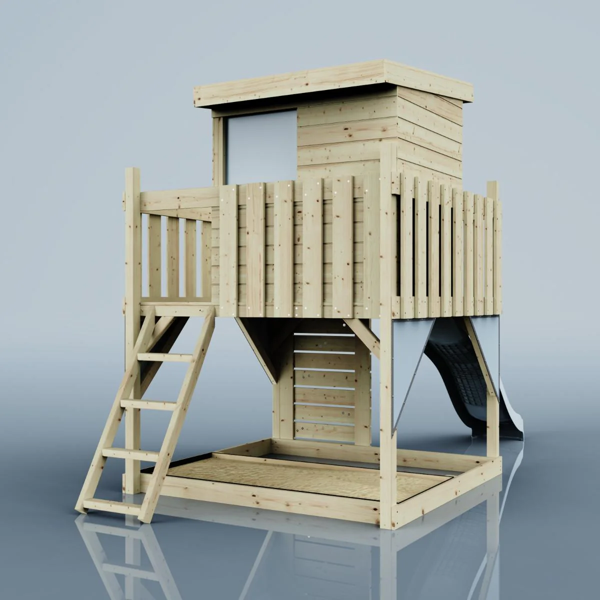 Cabane enfant sur pilotis PolarPlay Aurores boréales - Image 9
